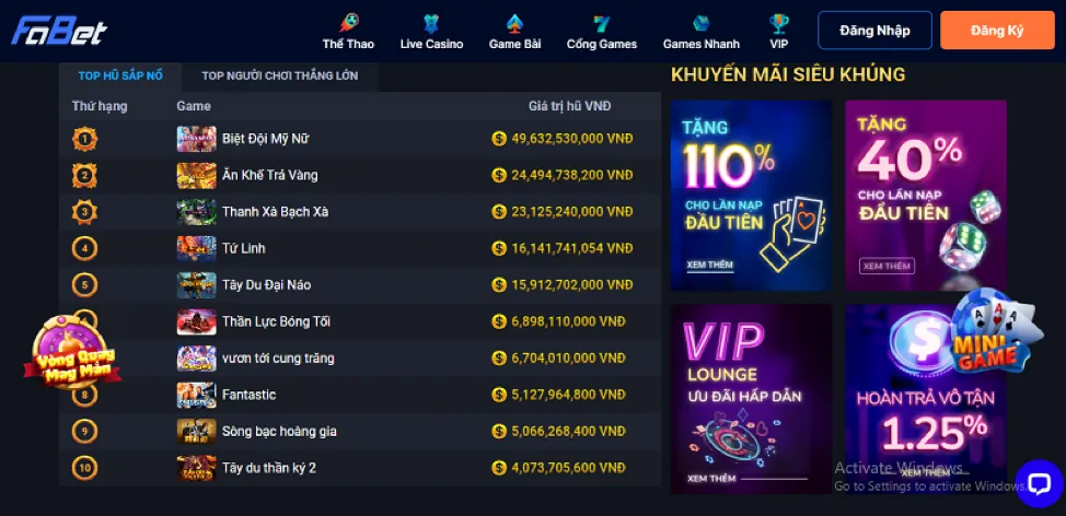 Đa dạng game bắn cá và khuyến mãi loto66